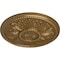 Ekena Millwork Edinburgh Ceiling Medallion (Fits Canopies up to 5 1/4"), Hand-Painted Pale Gold, 18"OD x 1 3/4"P CM18EDPAS - alternate 3